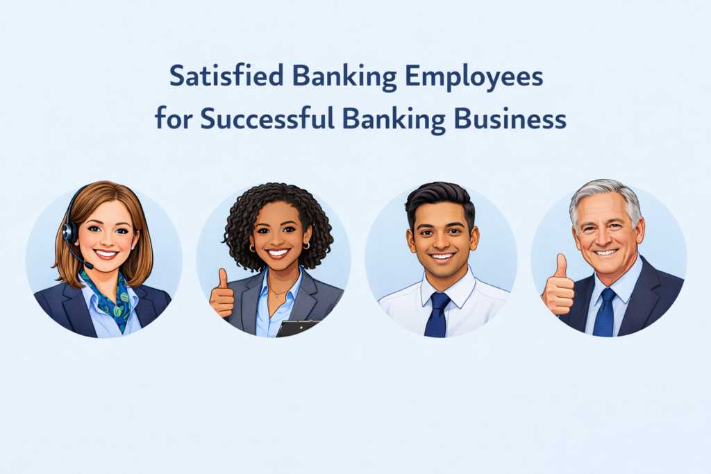 Satisfied Employees for Successful Banking Business